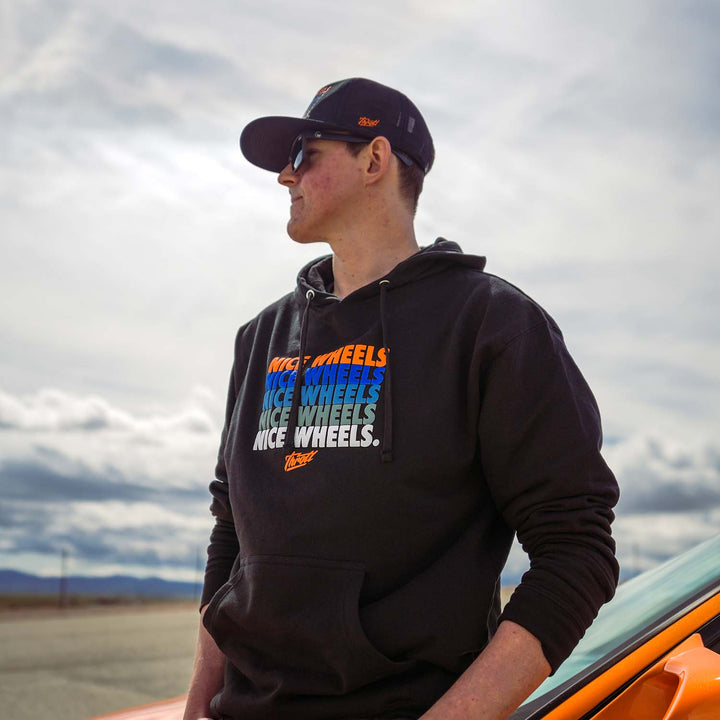 Pullover hoodie - throtl NICE WHEELS